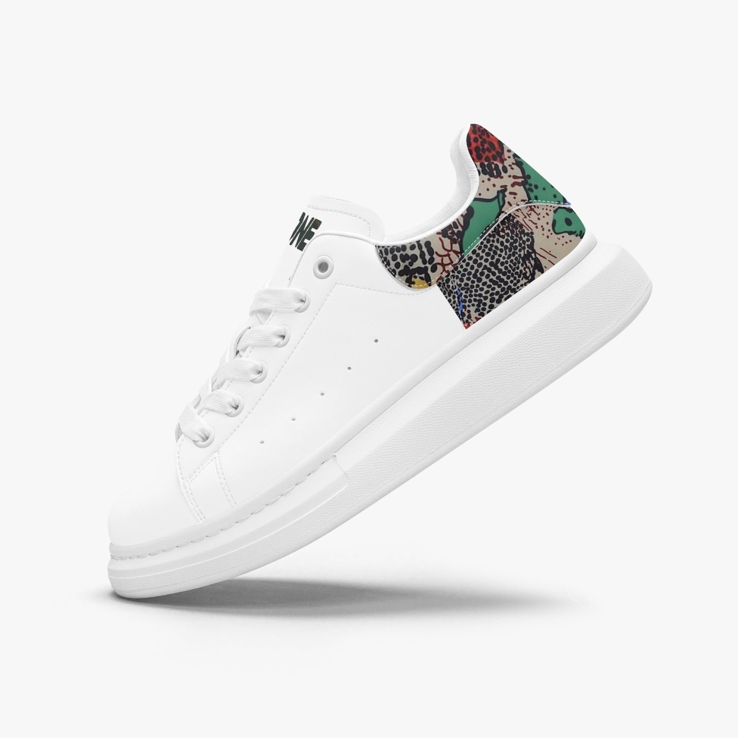 FZ Safari Print Leather Oversized Sneakers - FZwear