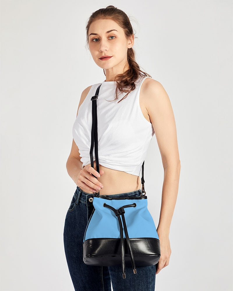 BLUE SKY Mini Drawstring Bucket Bag FZwear