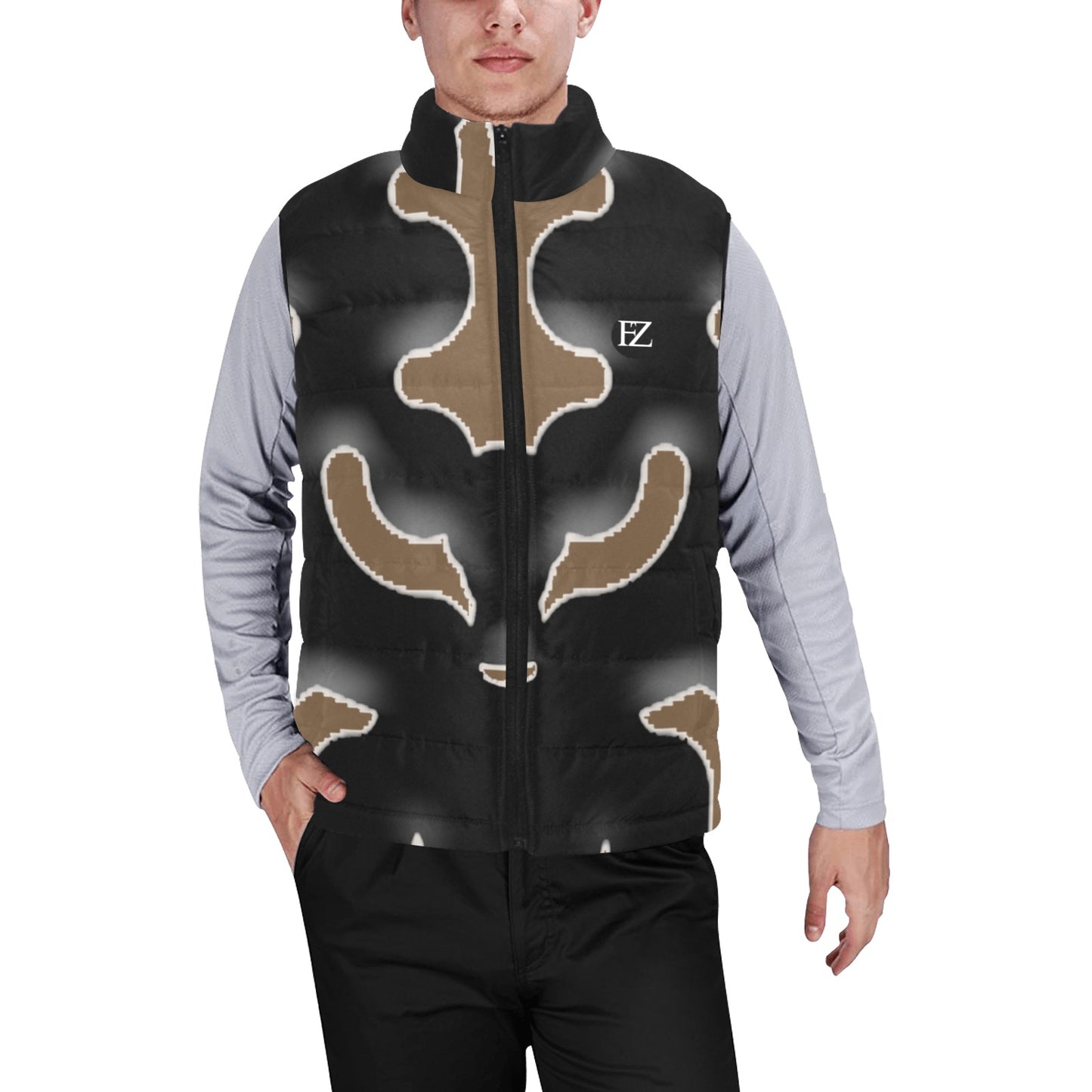 FZ - Men's Puff jacket abstract