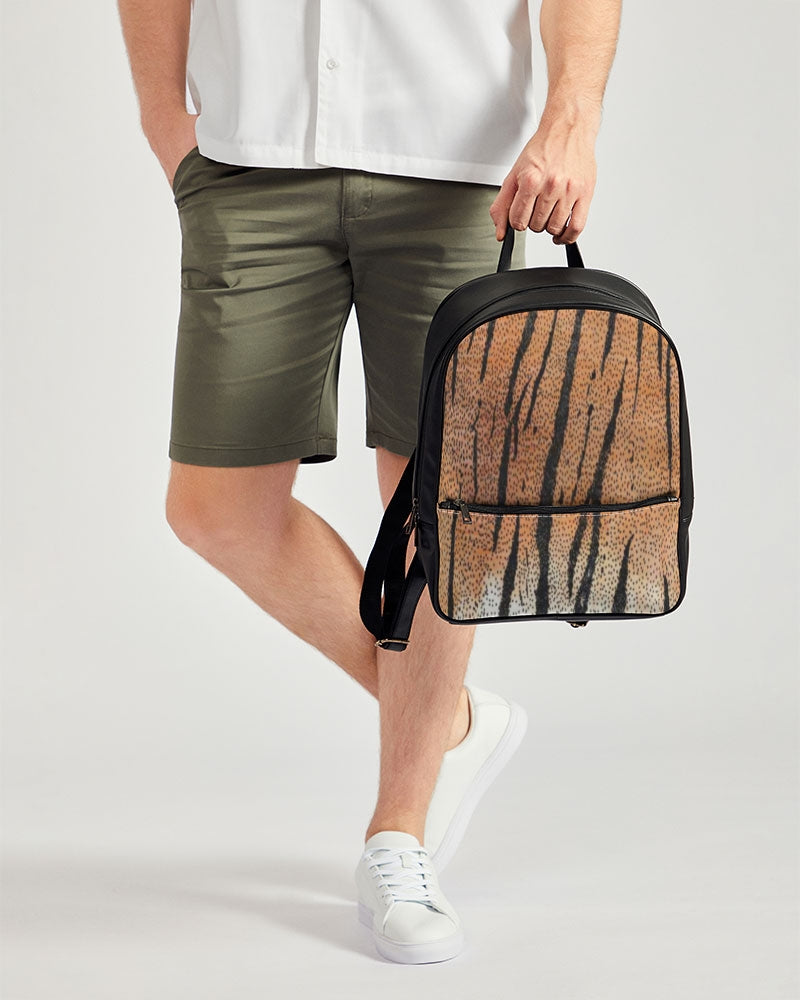 FZ AFRICAN TIGER PRINT Classic Faux Leather Backpack - FZwear