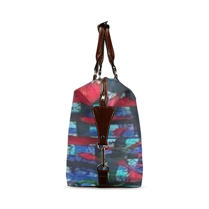 FZ AFRICAN ABSTRACT PRINT FLIGHT TRAVEL BAG 1