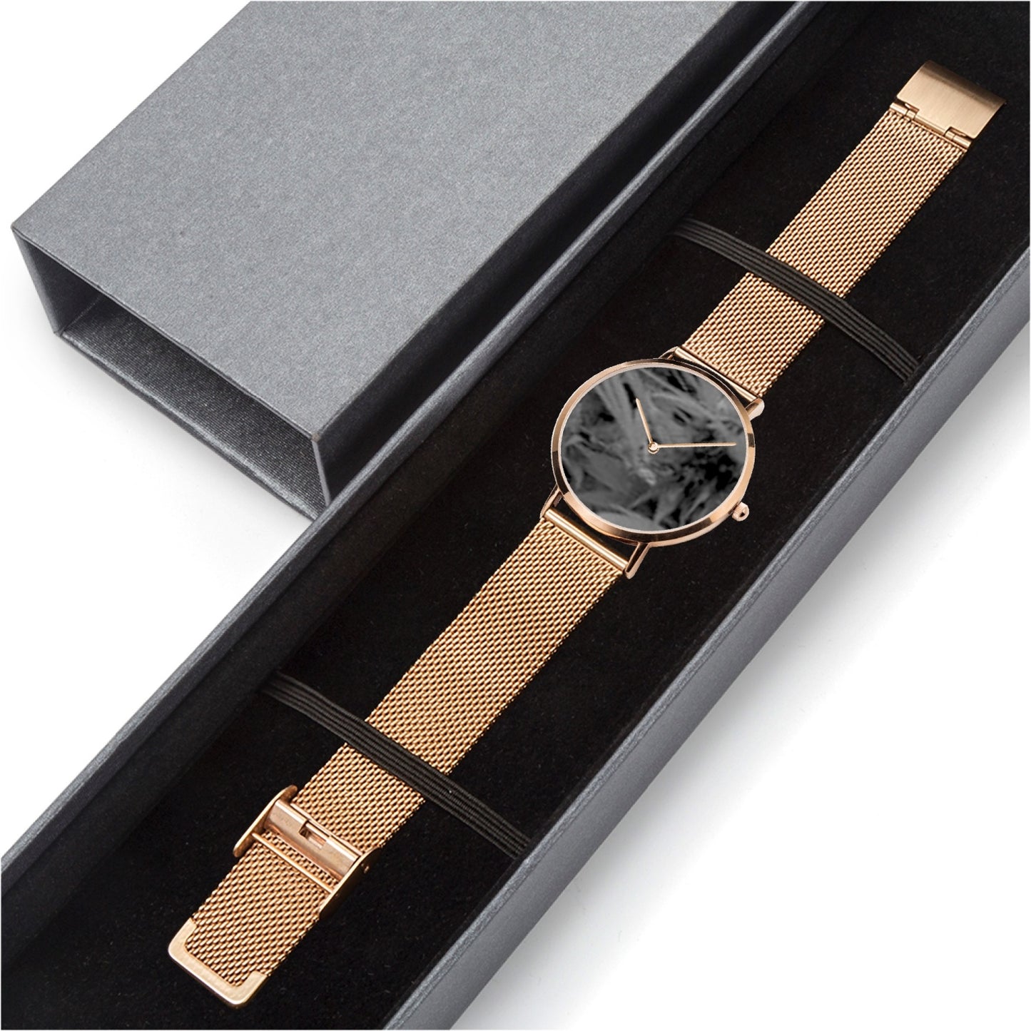 FZ Weed Ultra-thin Stainless Steel Quartz Watch