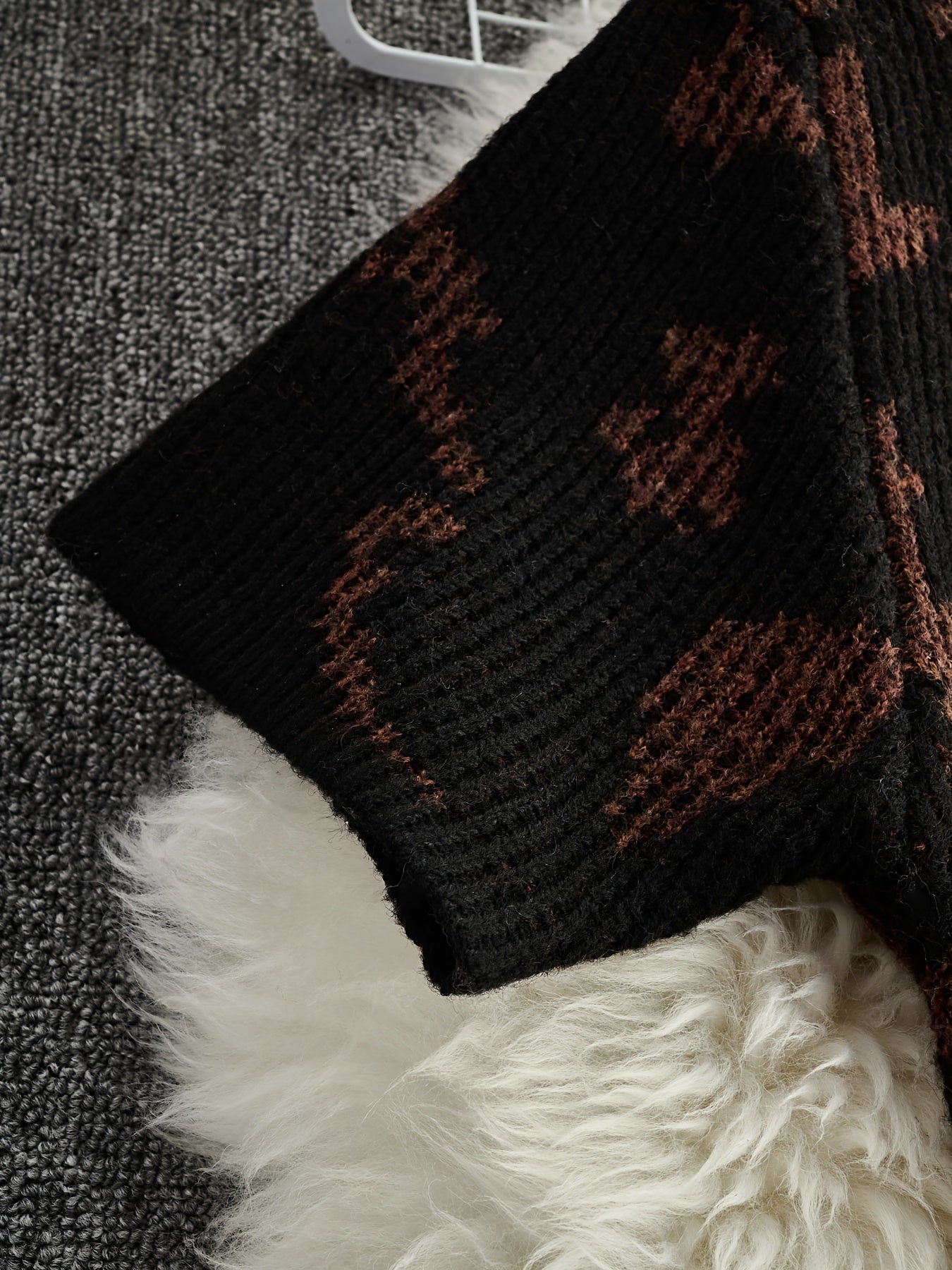 FZ Women's Vintage Leopard Print Sweater Dress