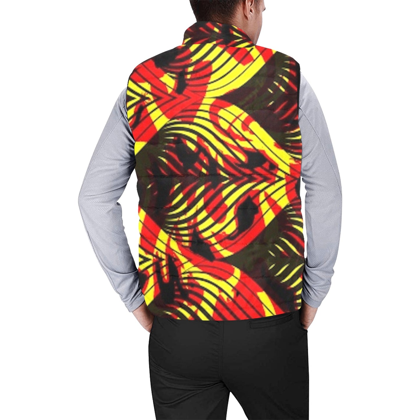 FZ MEN'S AFRICAN PRINT PUFF JACKET