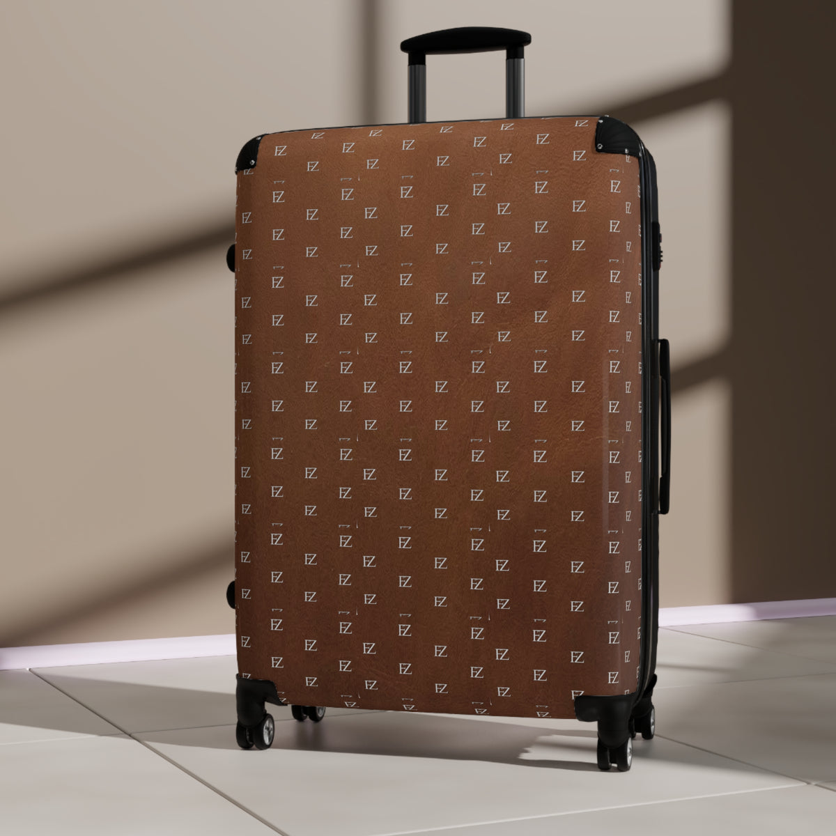 FZ Monogram Brown Travel Suitcase