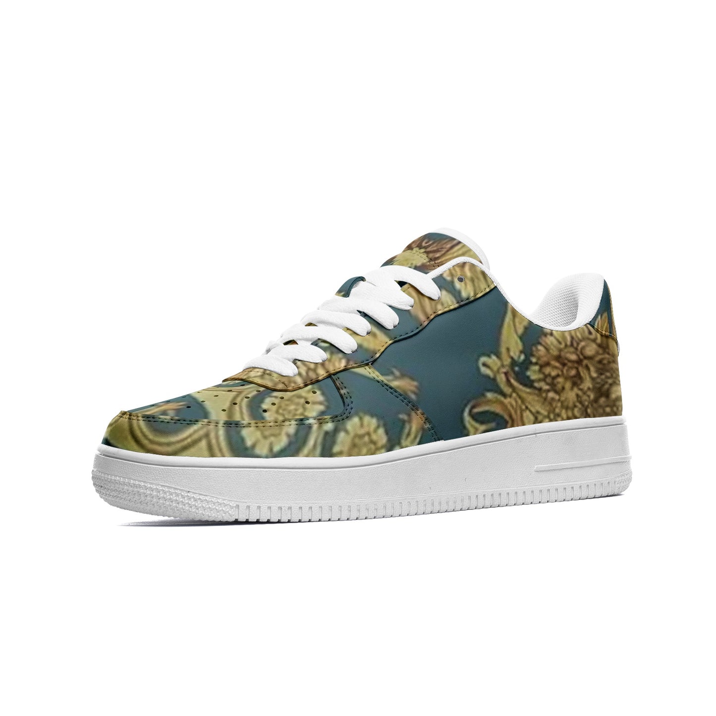 FZ African Print Unisex Low Top Leather Sneakers