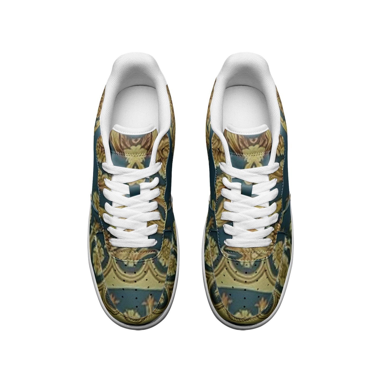 FZ African Print Unisex Low Top Leather Sneakers