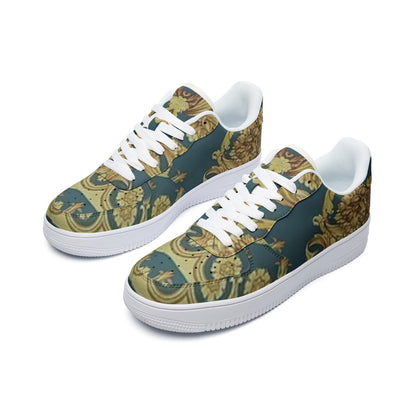 FZ African Print Unisex Low Top Leather Sneakers