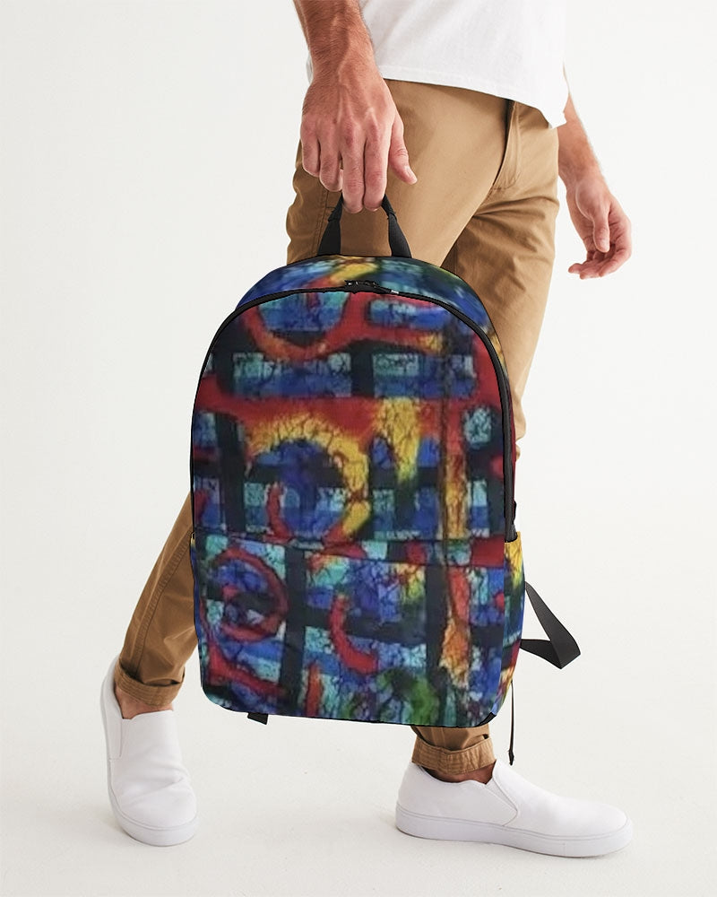 FZ AFRICAN ABSTRACT PRINT Large Backpack