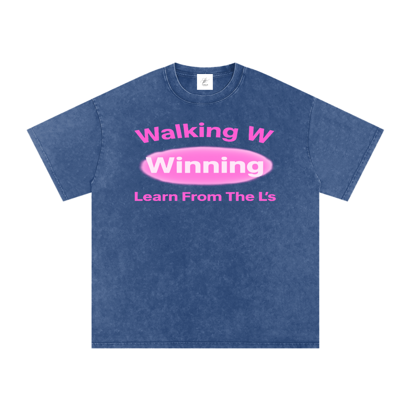 FZ Unisex Acid Wash Winning Oversize Tee