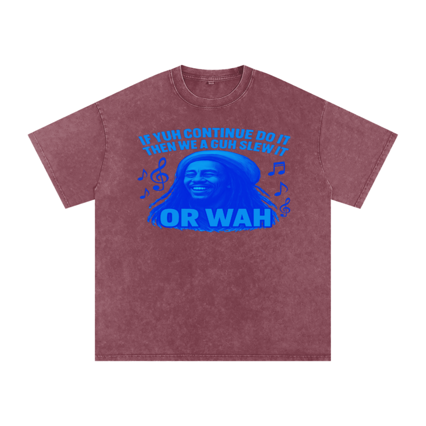 FZ Unisex "Or Wah" Acid Wash Oversize Tee