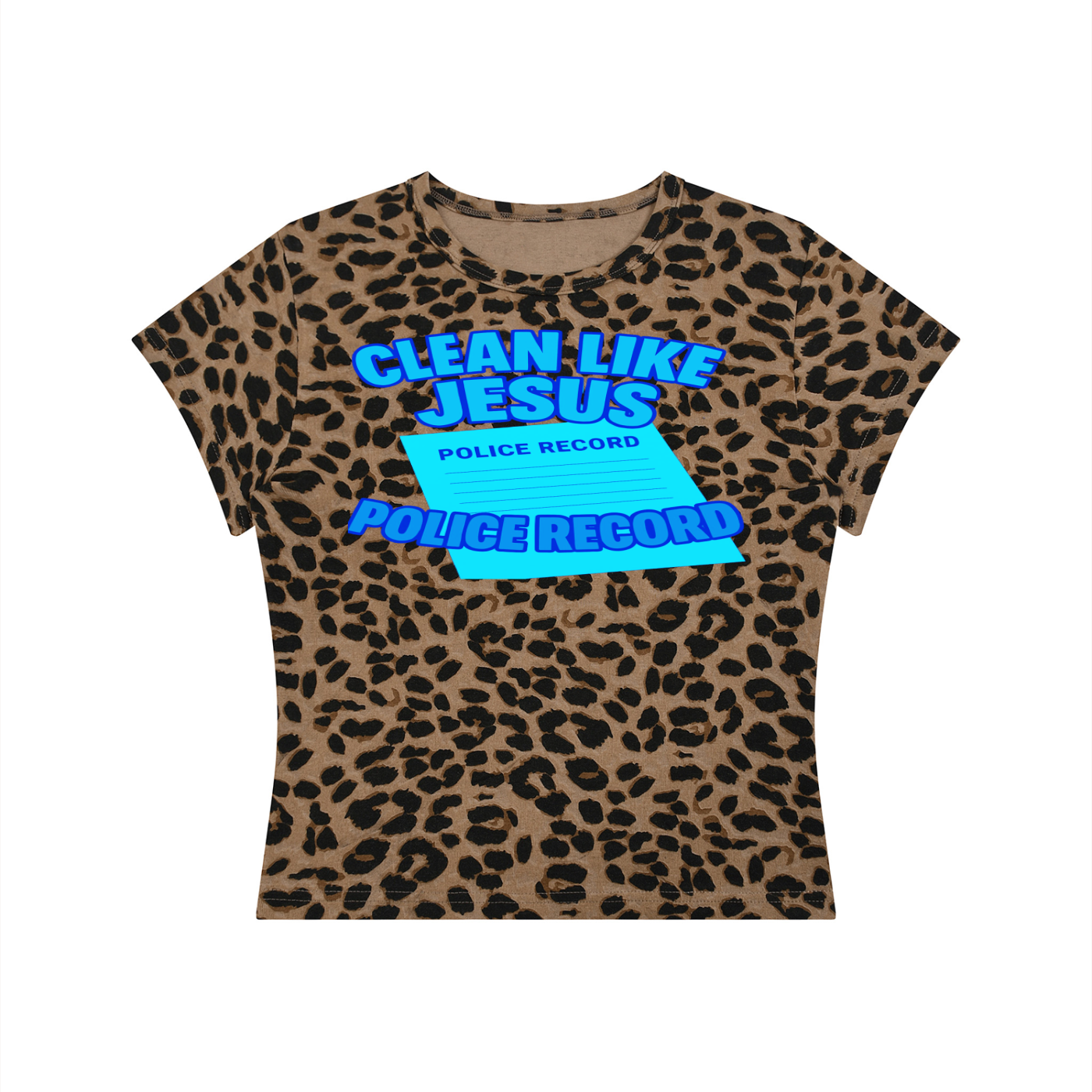 FZ Women’s Leopard Print Record Crop Tee