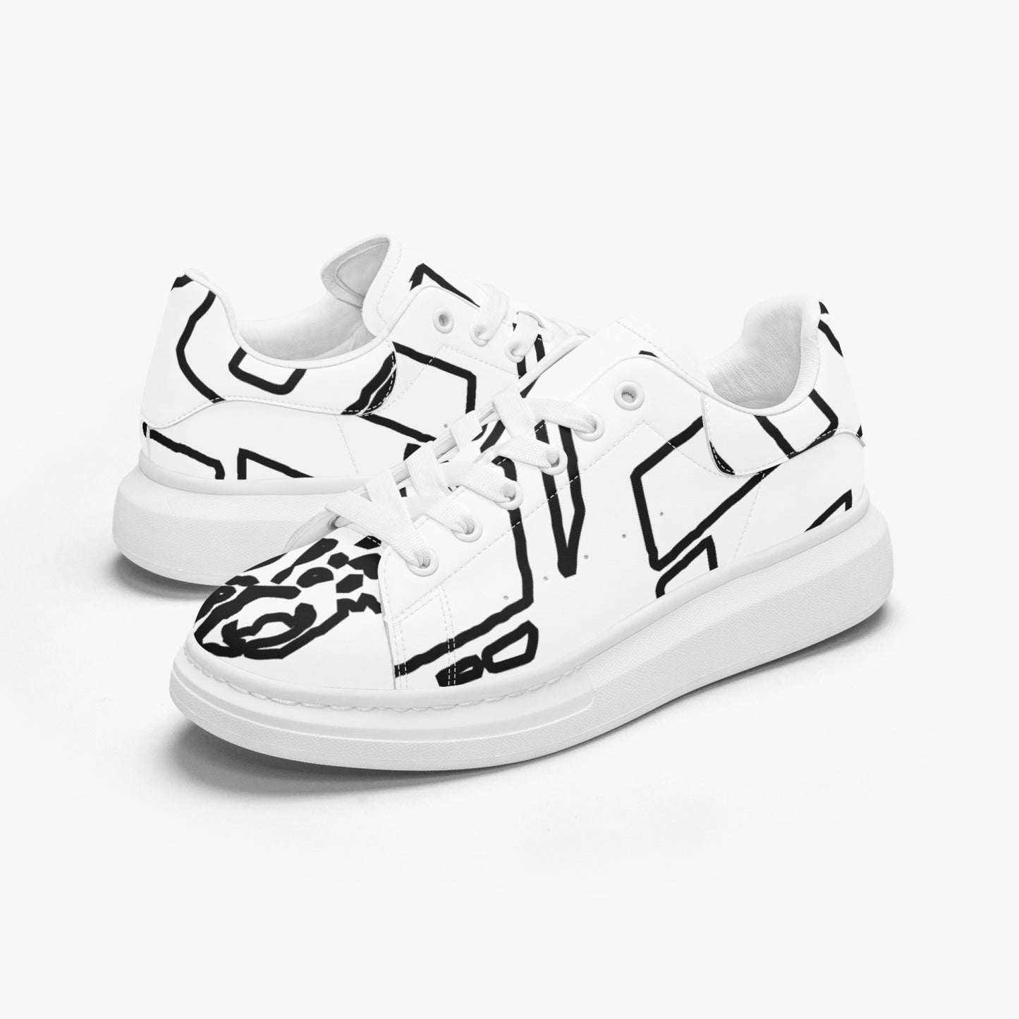 FZ Unisex Leather Oversized Sneakers