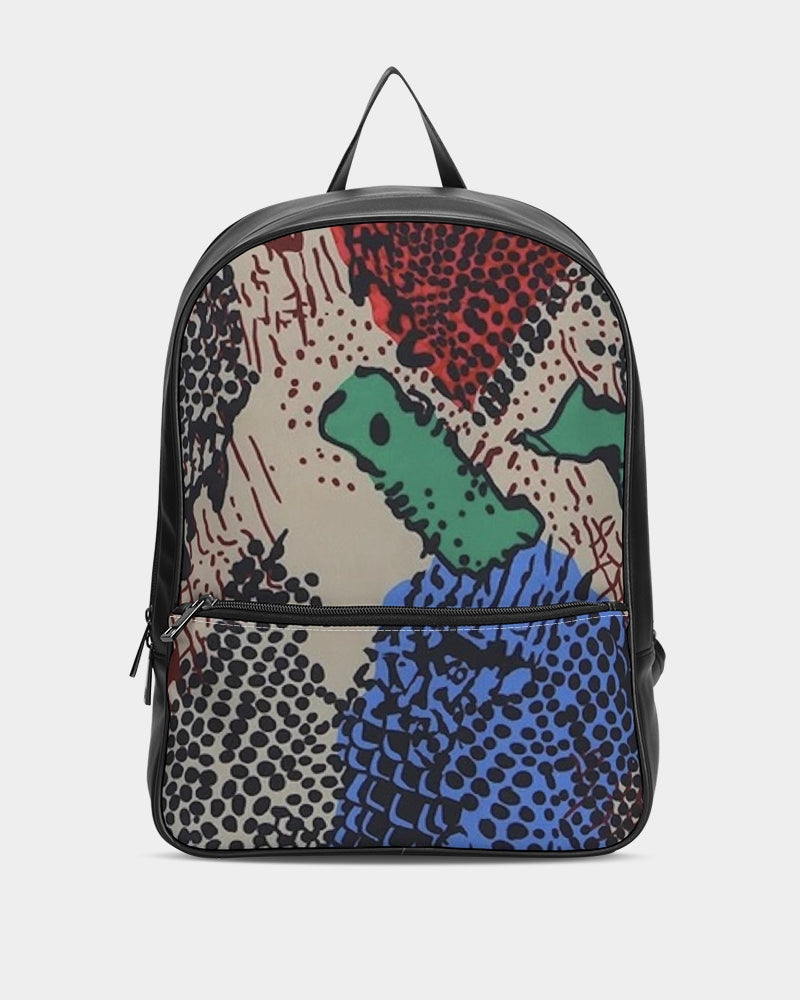 FZ SAFARI PRINT Classic Faux Leather Backpack