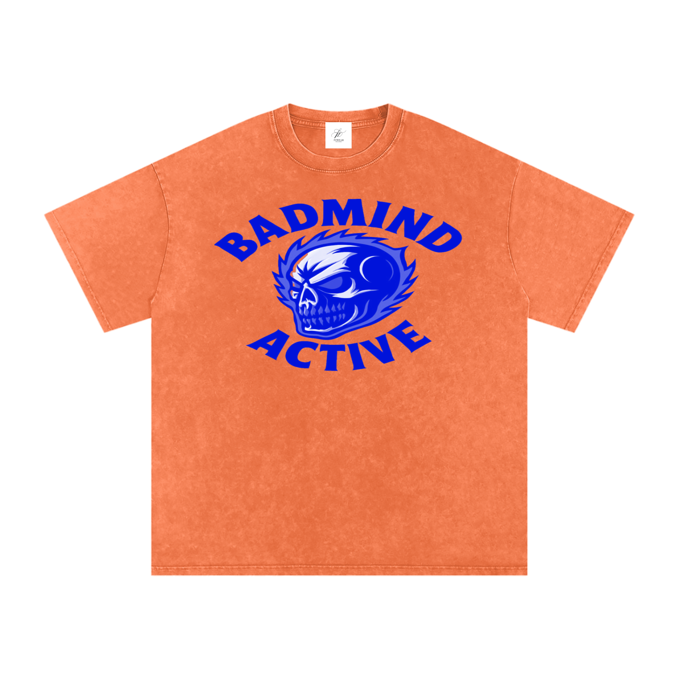 FZ Unisex Acid Wash Badmind Oversize Tee