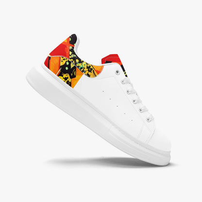 FZ Unisex African Print Leather Oversized Sneakers - FZwear