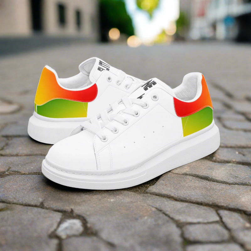 FZ Unisex Rasta Leather Oversized Sneakers - FZwear