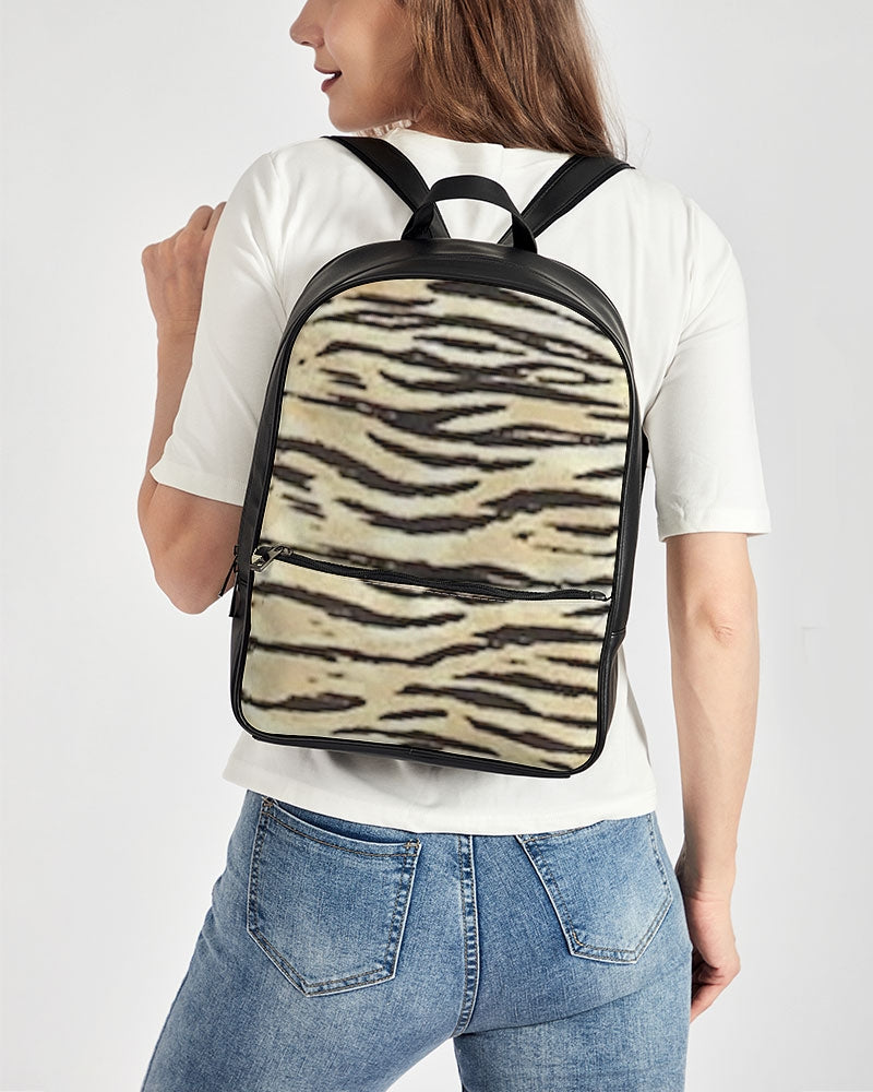 FZ AFRICAN TIGER PRINT Classic Faux Leather Backpack - FZwear
