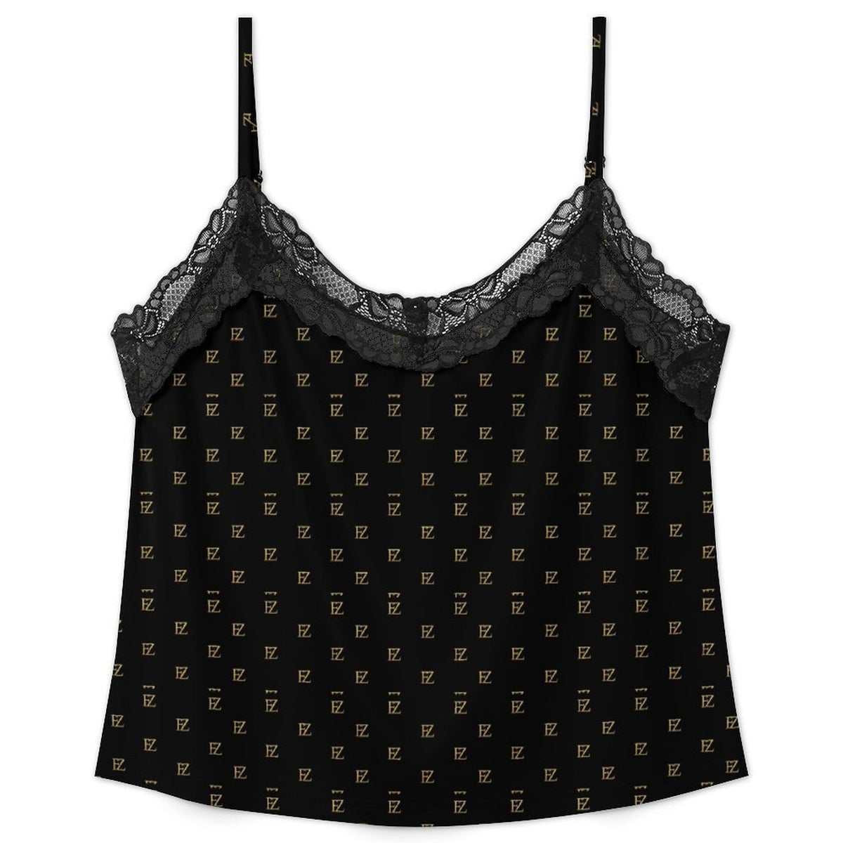 Custom Women Lace V Neck Spaghetti Strap Camisole Shorts Pajama Set