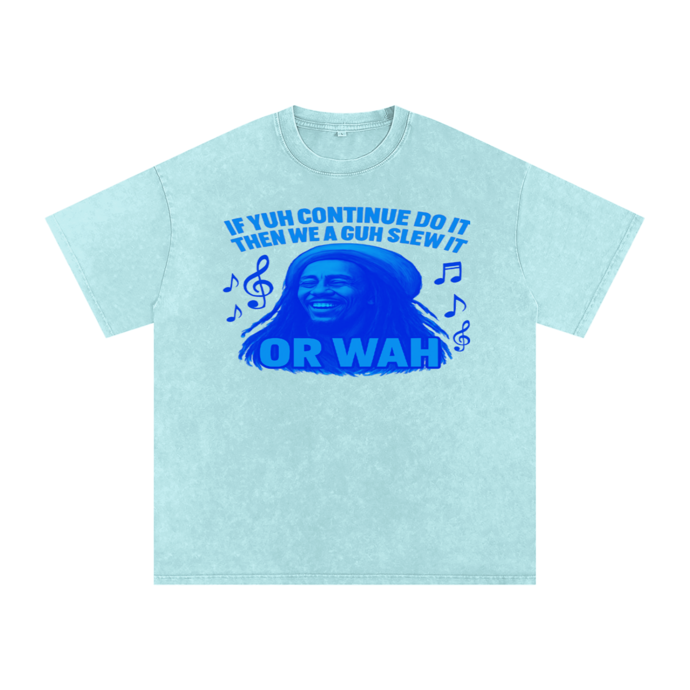 FZ Unisex "Or Wah" Acid Wash Oversize Tee