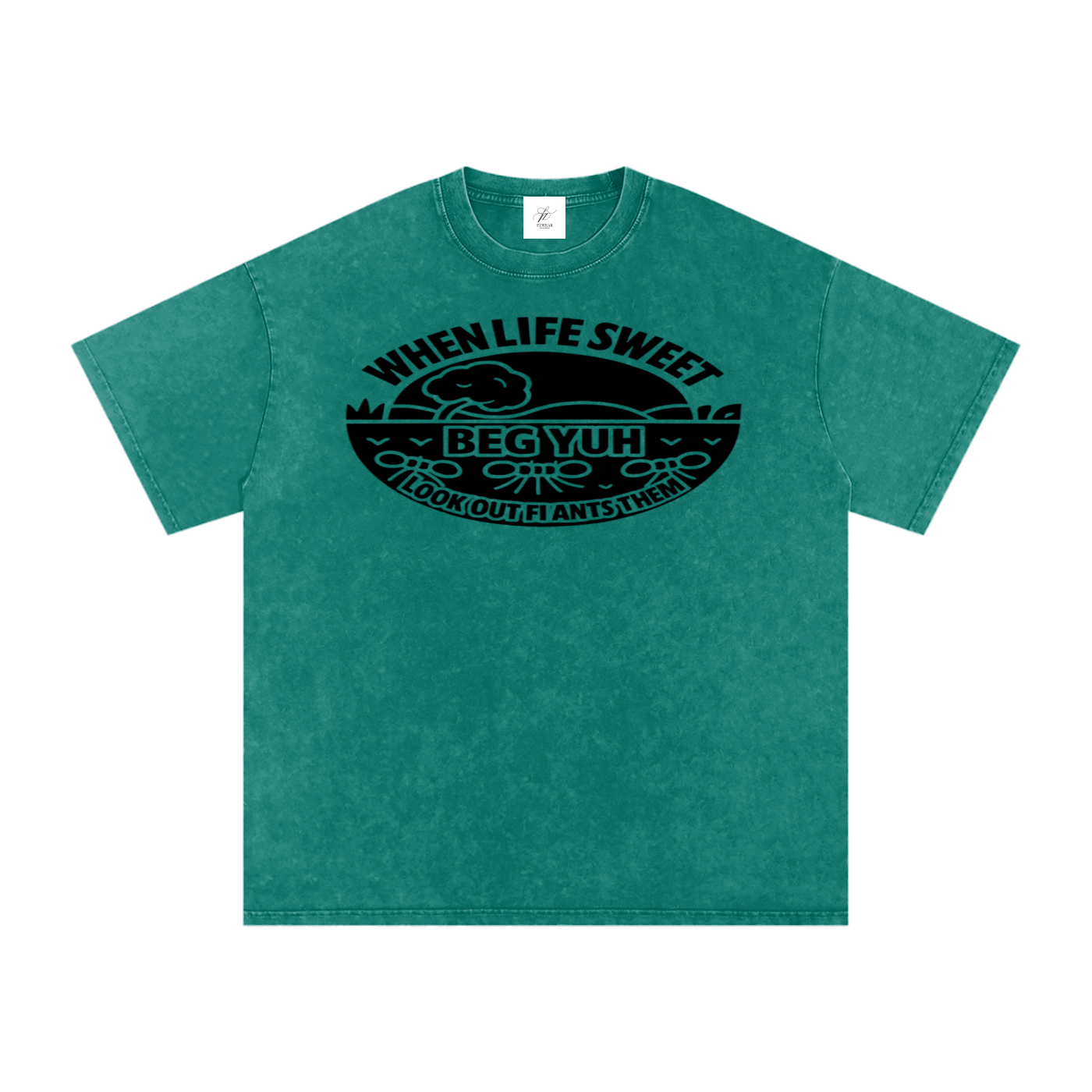 FZ Unisex Acid Wash Oversize Tee
