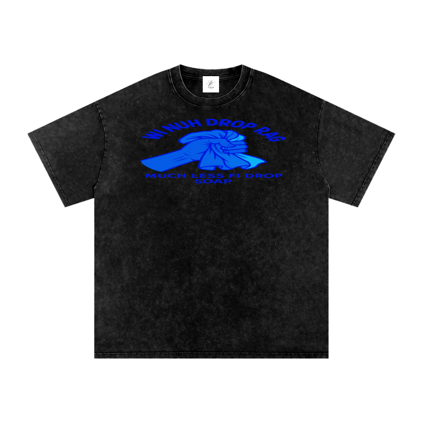 FZ Unisex Acid Wash Rag Oversize Tee