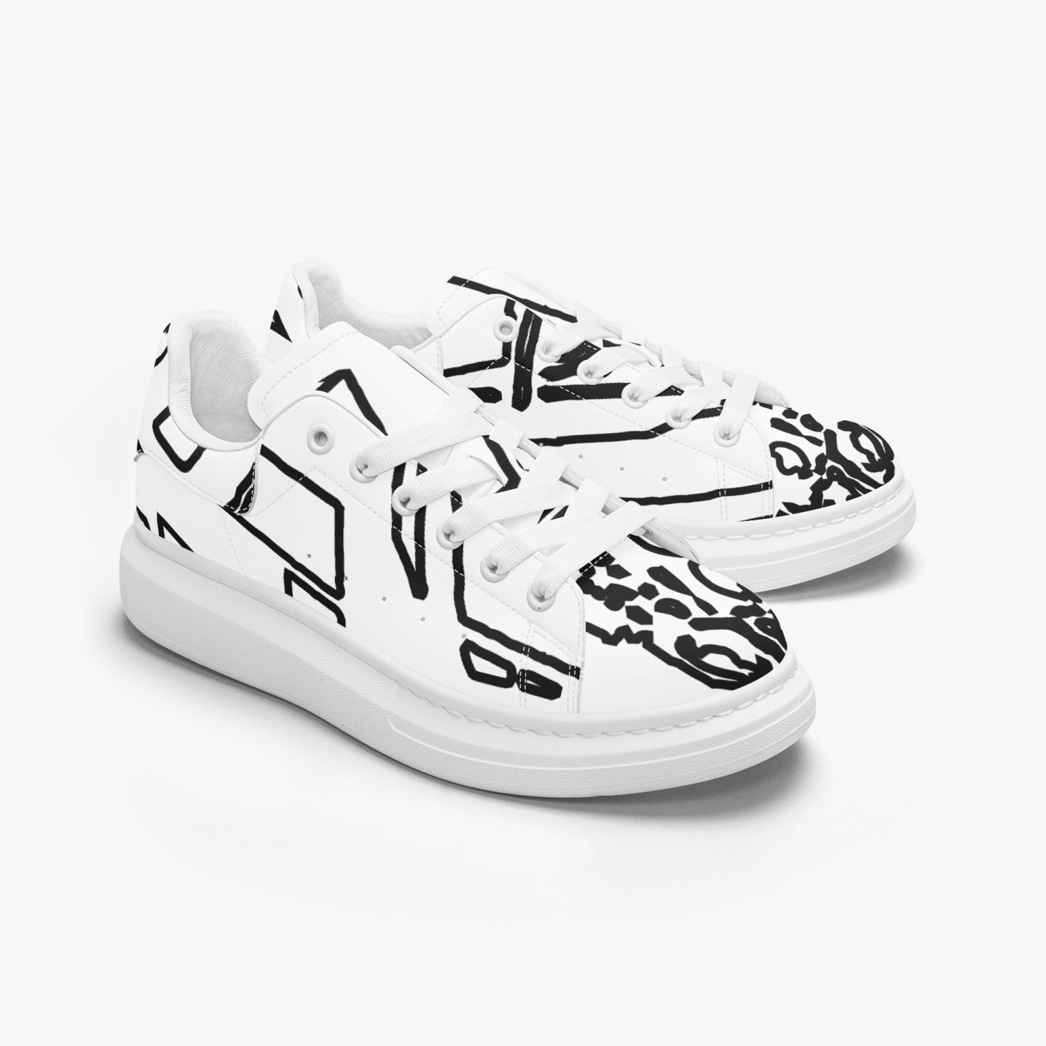 FZ Unisex Leather Oversized Sneakers - FZwear