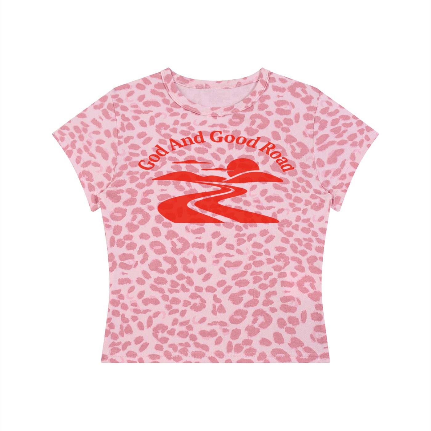 FZ Women’s Leopard Print Good Road Crop Tee