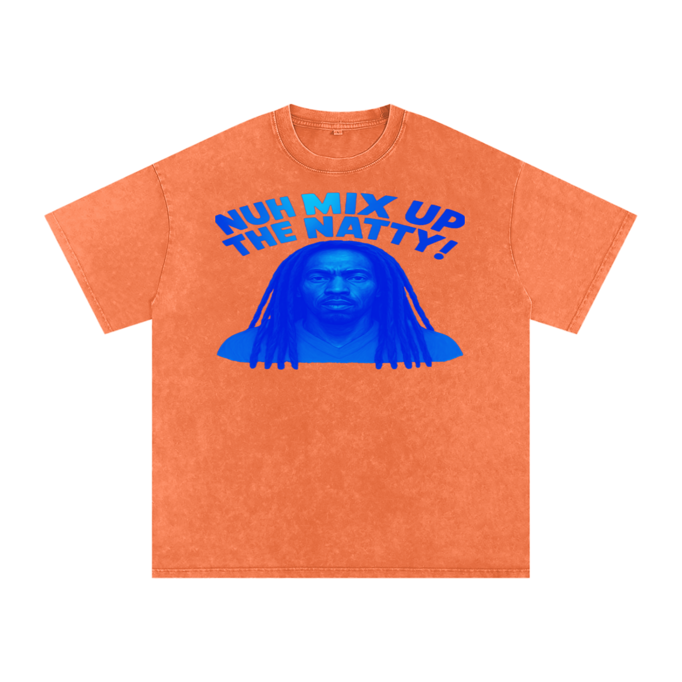 FZ Unisex Acid Wash Rasta Oversize Tee