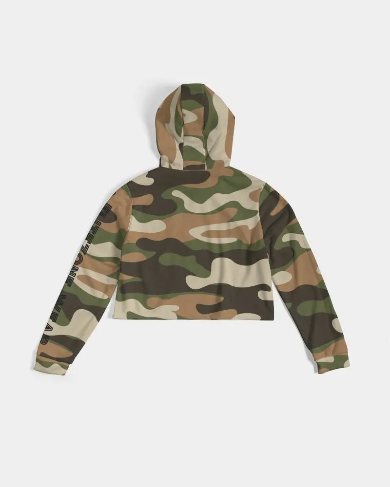 ARMY FLITE Women's Cropped Hoodie Kin Custom