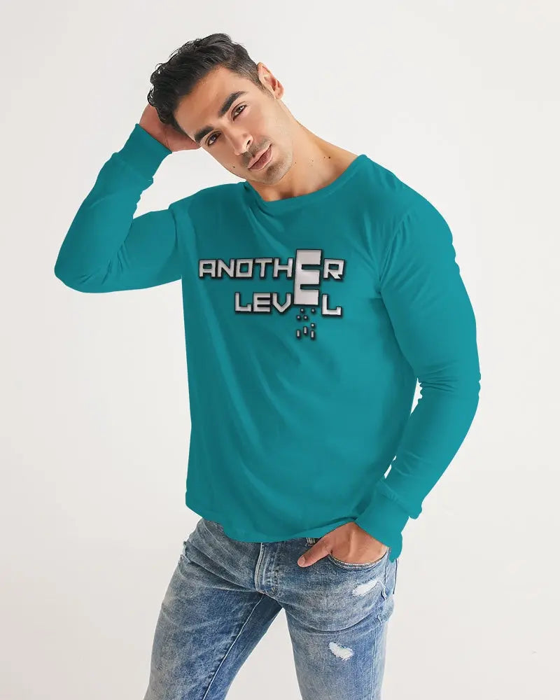 BLUE SKY Men's Long Sleeve Tee Kin Custom