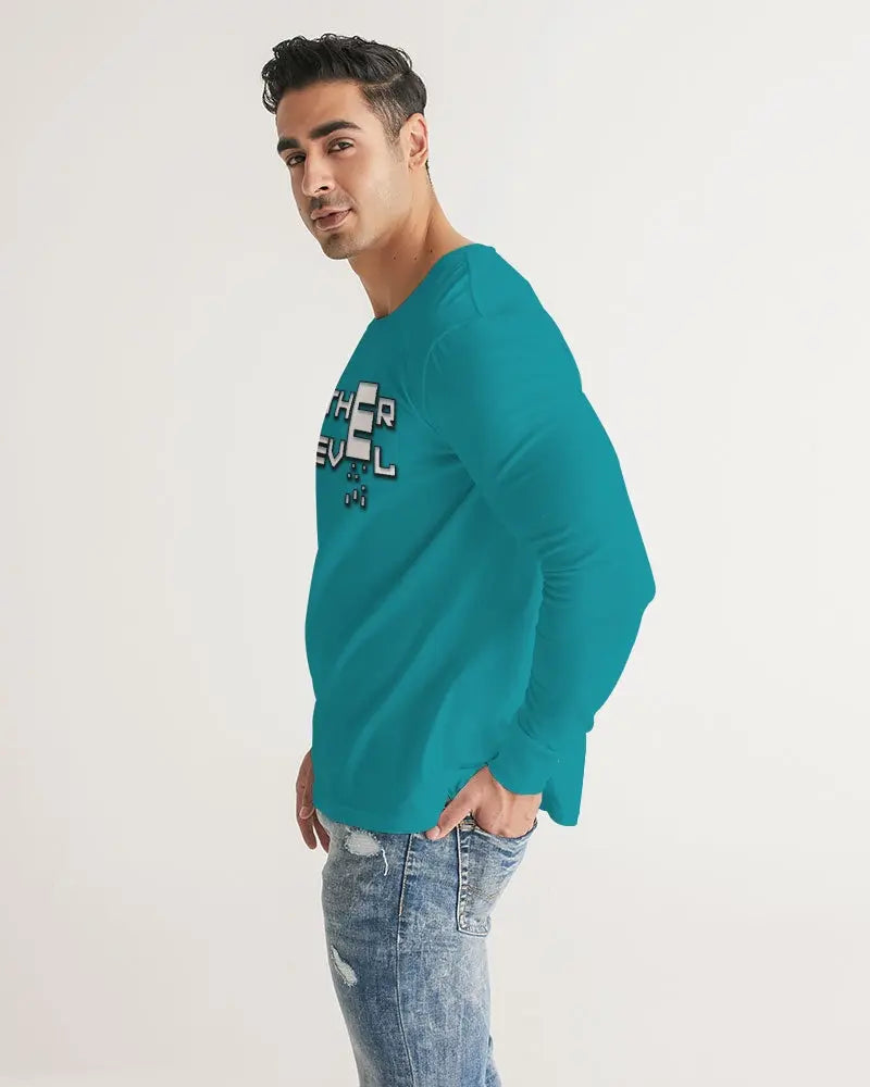 BLUE SKY Men's Long Sleeve Tee Kin Custom