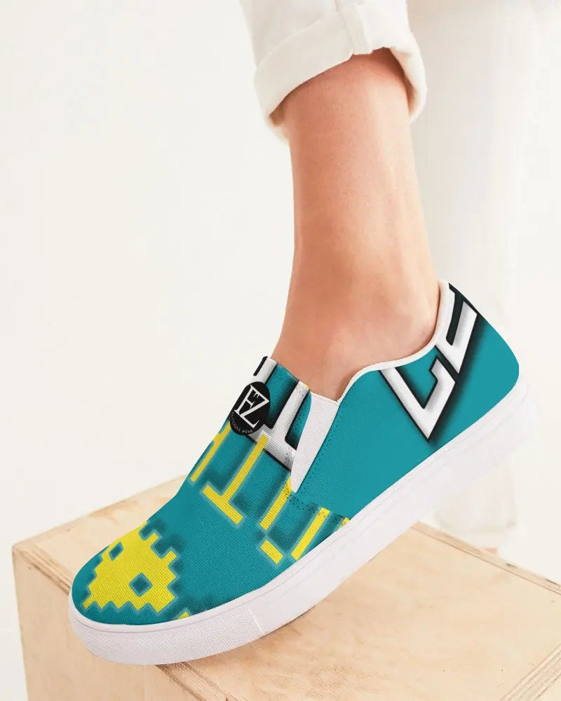 BLUE SKY Women's Slip-On Canvas Shoe Kin Custom