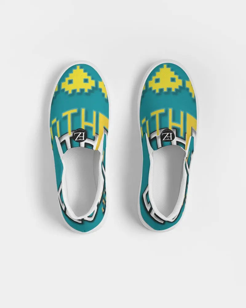 BLUE SKY Women's Slip-On Canvas Shoe Kin Custom