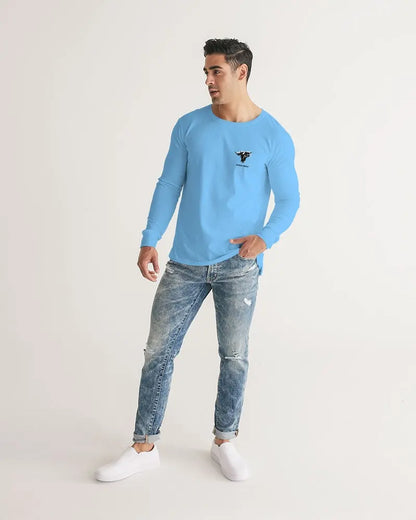 BLUE SKY ZONE Men's Long Sleeve Tee Kin Custom