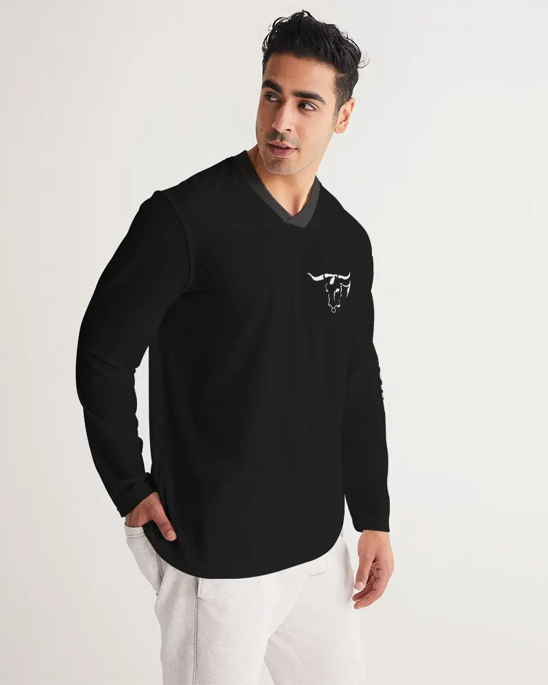 BULL Men's Long Sleeve Sports Jersey Kin Custom