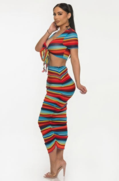FZ Women's Color Me Mine Beach Sarong Skirt Suit - FZwear