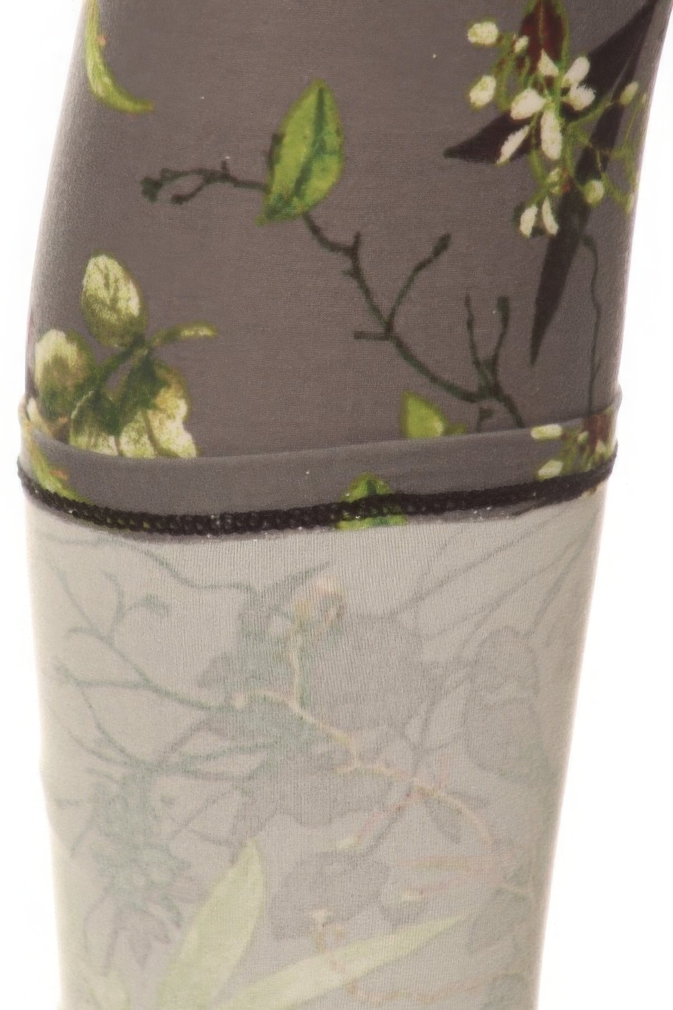 FZ Women's Floral Printed High Waisted Leggings With An Elastic Waist - FZwear