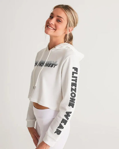 CLEAN ZONE Women's Cropped Hoodie Kin Custom