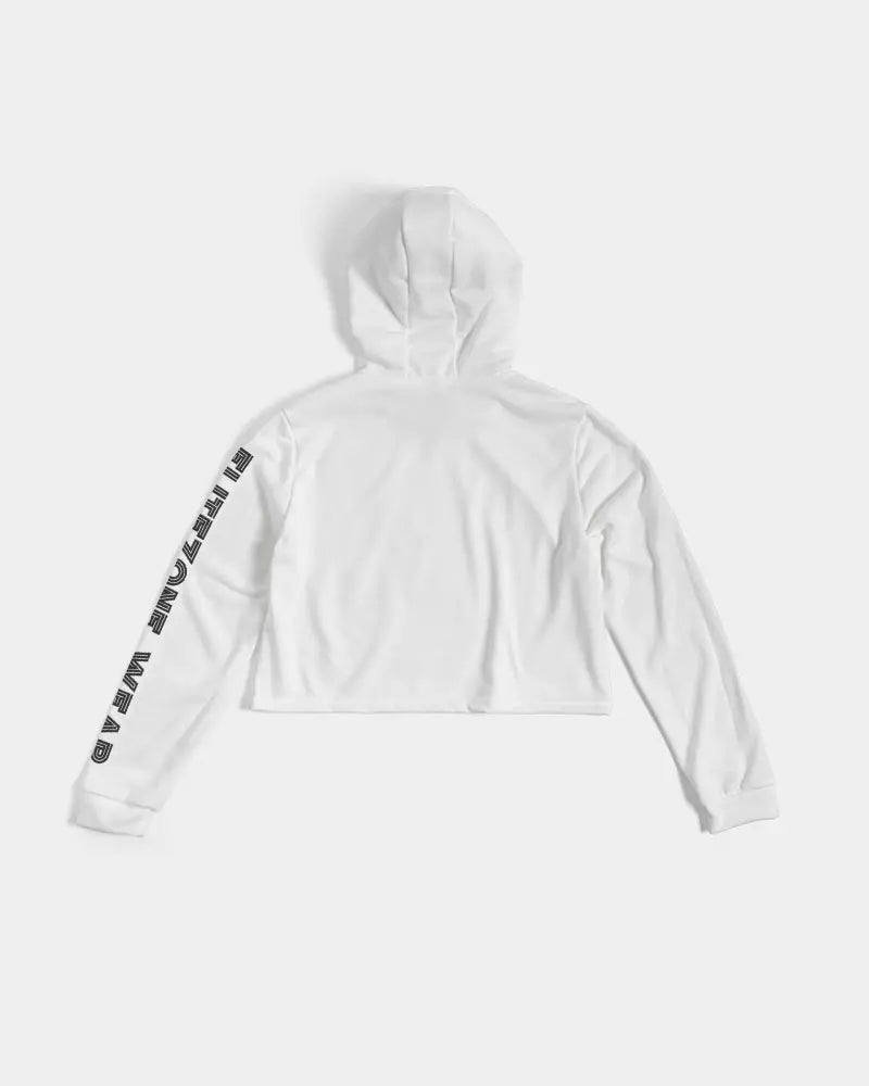 CLEAN ZONE Women's Cropped Hoodie Kin Custom