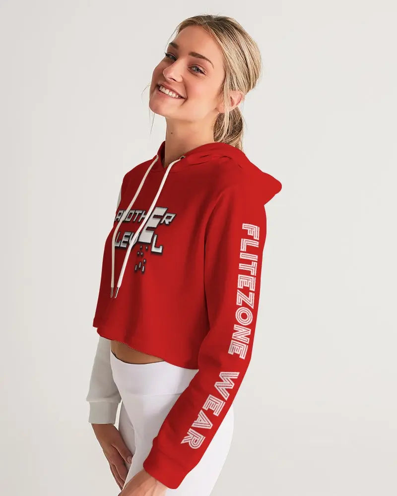 FIRE ZONE Women's Cropped Hoodie Kin Custom