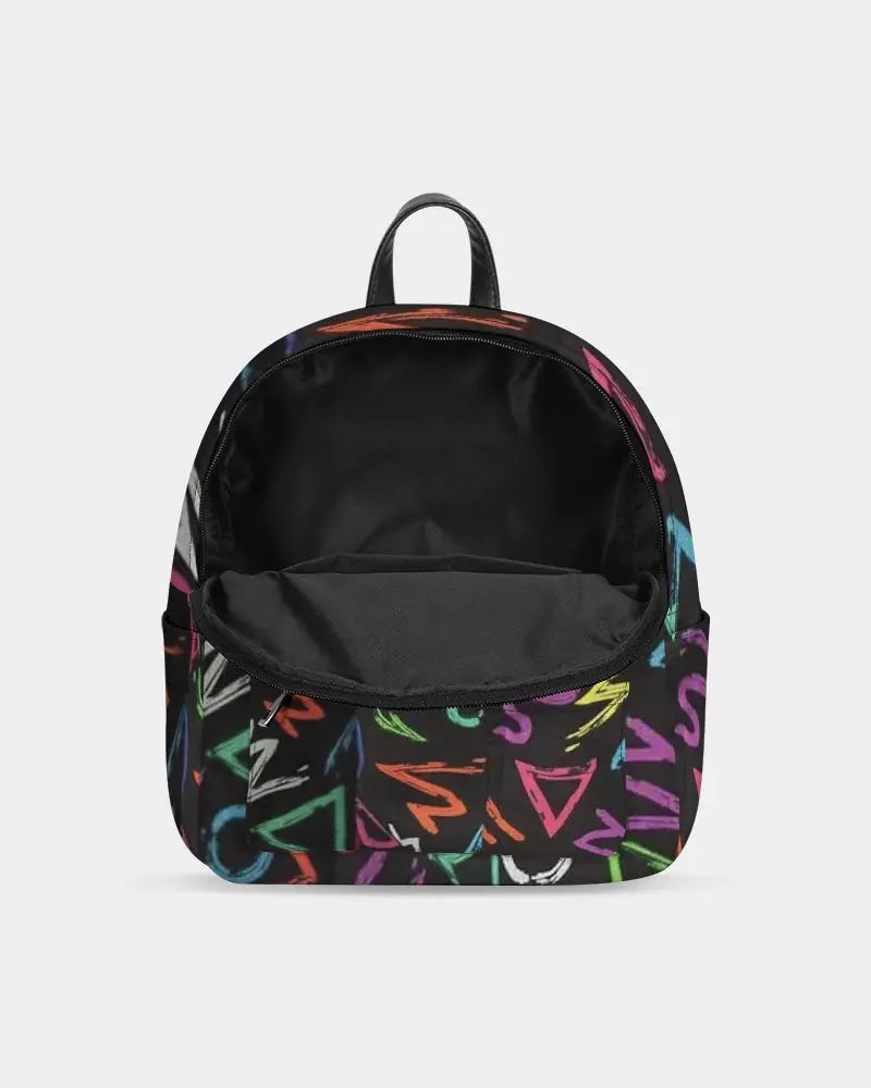 FZ AFRICAN ALPHA PRINT Mini Canvas Backpack FZwear