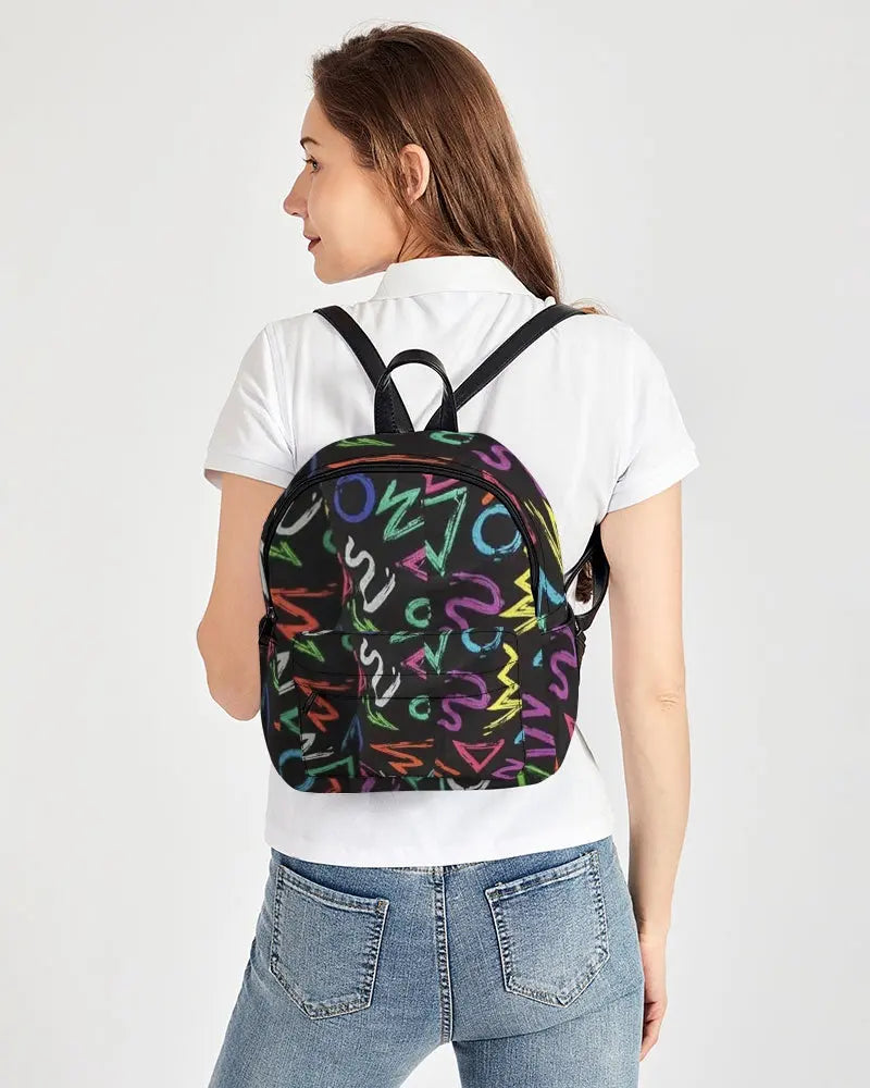 FZ AFRICAN ALPHA PRINT Mini Canvas Backpack FZwear