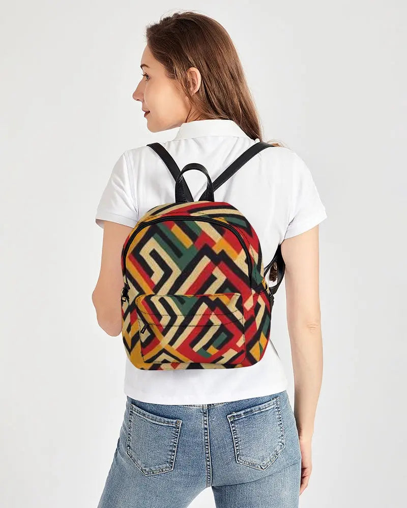 FZ AFRICAN PRINT Mini Canvas Backpack FZwear