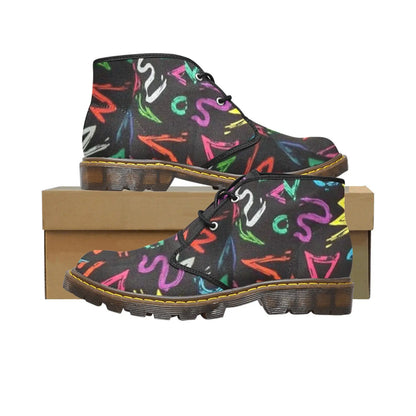 FZ African Alphabet Print Shoes interestprint