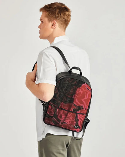 FZ NEW FLOWER PRINT Classic Faux Leather Backpack FZwear