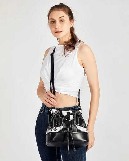 FZ PLANE ZONE Mini Drawstring Bucket Bag FZwear