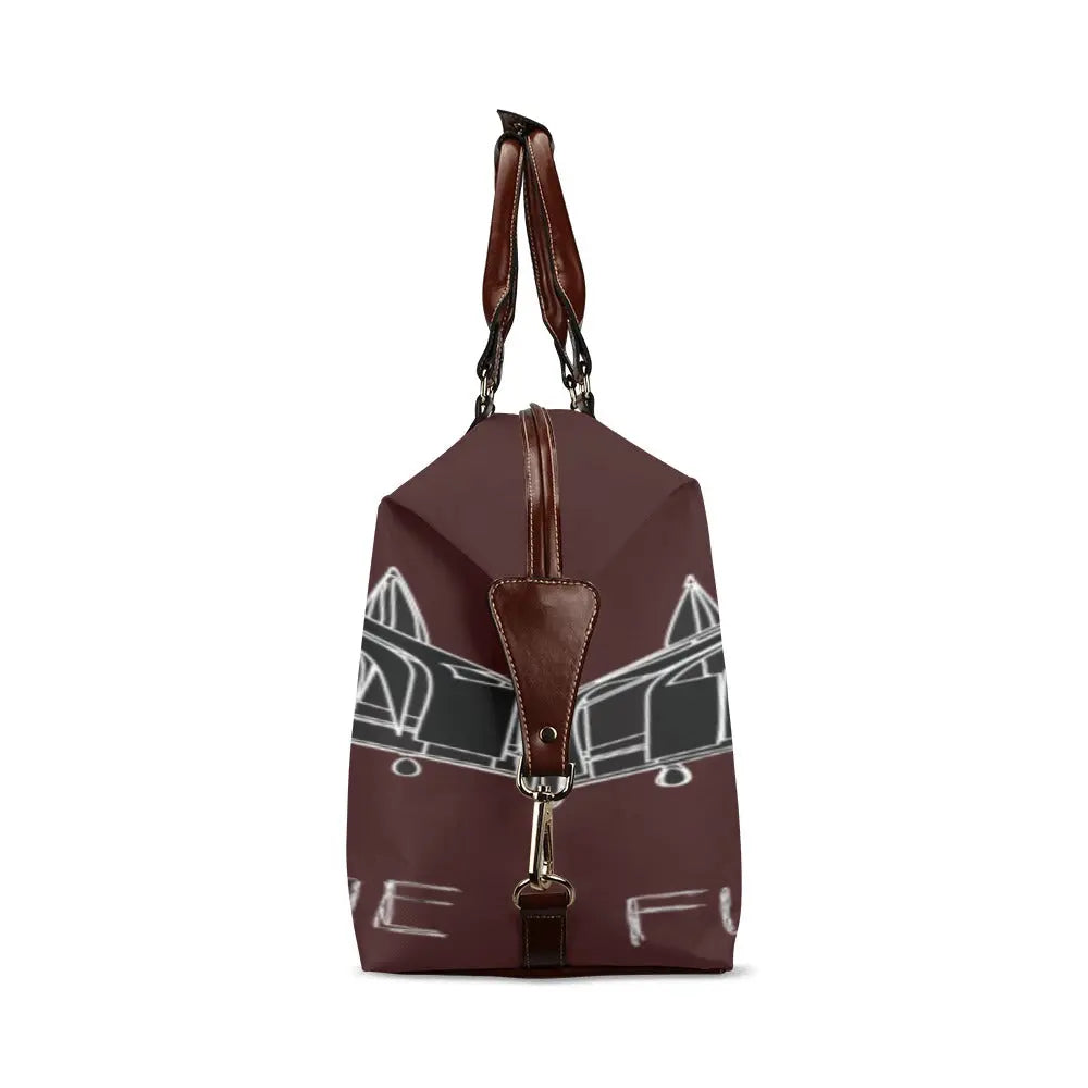 FZ Plane Print Original Travel Bag - Burgundy too Flight Bag(Model 1643) interestprint