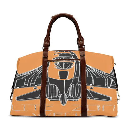 FZ Plane Print Original Travel Bag - Orange Flight Bag(Model 1643) interestprint