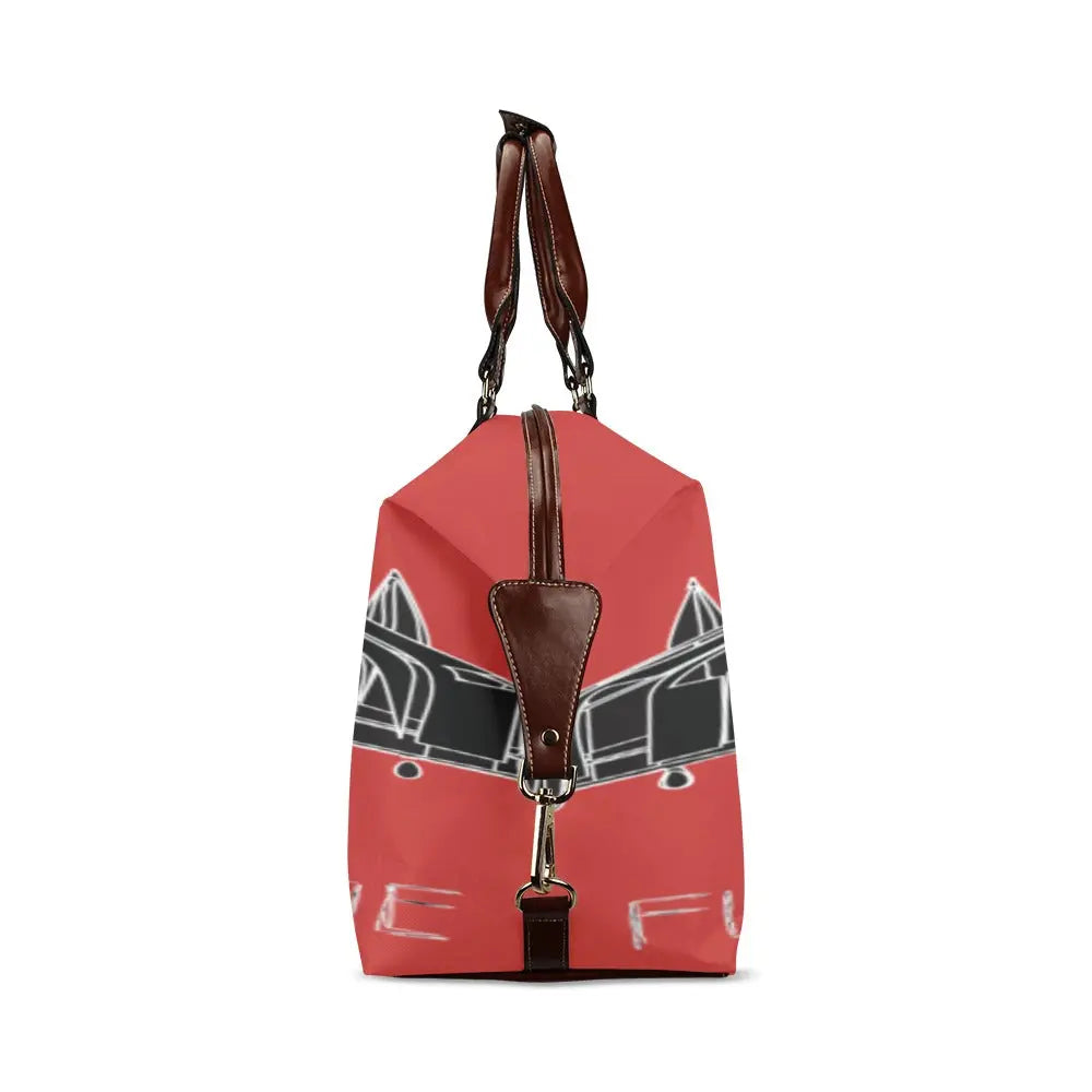 FZ Plane Print Original Travel Bag - Red Flight Bag(Model 1643) interestprint